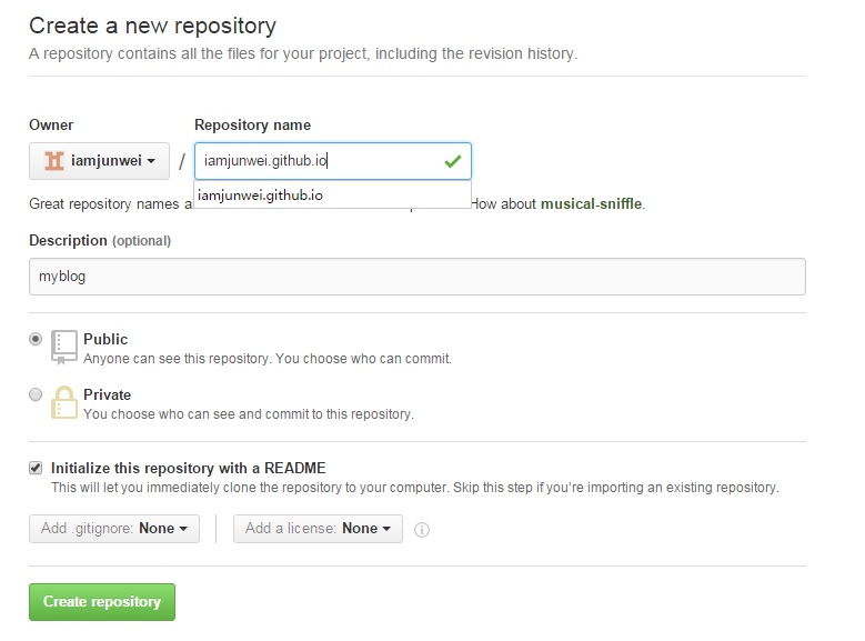 createGithubRepository