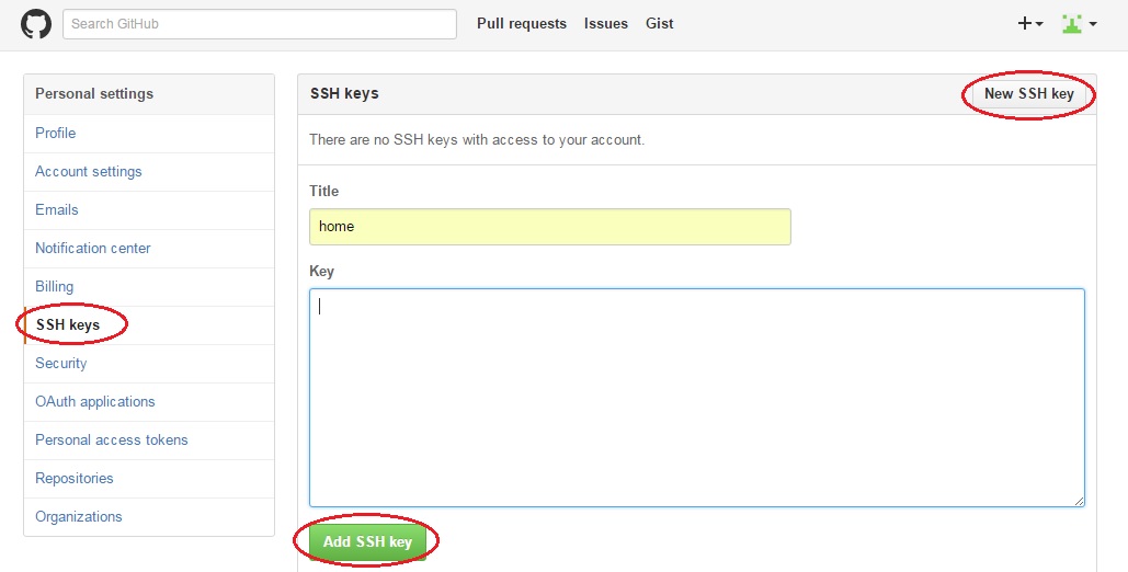 createHexoBlogGithubSSHKey